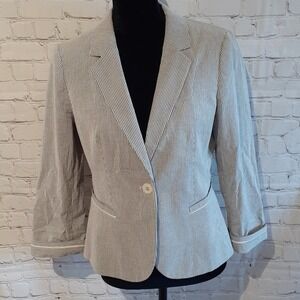 THE LIMITED collection striped blazer, sz M, $138